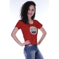 thumbnail image 2 of Moomaya T-shirt à Manches Courtes pour Femmes avec Col Rond, Écusson à Paillettes, Coupe Décontractée - 98, 2 of 7