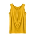 thumbnail image 2 of JIANLAI Sleeveless Tank Tops for Women Loose Pleated Camisole Soft Stretchy Summer Inner Shirt Casual Base Layer Inner T Shirt Home or Daily Wear, 2 of 6
