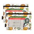 thumbnail image 2 of Cartoon Lions and Elephant 2 Pack Pencil Pouch for 3 Ring Binder Smooth Zipper Folders with Pockets Clear Window Pencil Case, 2 of 6