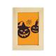 thumbnail image 1 of Halloween Pumpkins velas y telarañas Escritorio de madera Arte Pintura 5x7 pies Marco de foto, 1 of 4