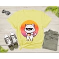 thumbnail image 3 of Cool Cat Kitten Kitty Animal with Sunglasses Holds Coffee T-Shirt Retro Cat Kitten Shirt for Men Women Kids Boys Girls Teens Graphic Tshirt, 3 of 8