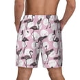 thumbnail image 2 of Lsque Mens Swim Trunks Pineapple Flamingo Pattern - Bathing Suit Compression Liner - Beach Swim Shorts Swimwear - (S-3XL) - Stretch Quick Dry -X-Large, 2 of 9