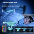 thumbnail image 3 of Luz de noche para niños, luz de noche 3D Spinosaurus de 16 colores, 3 of 5