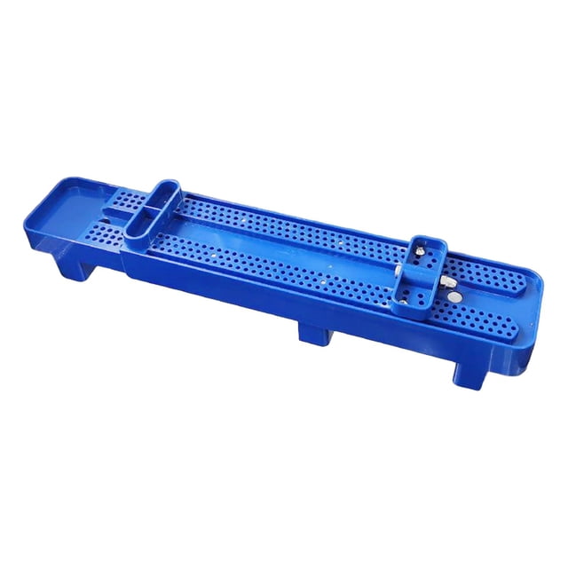 Soporte para piedra de afilar con abrazadera rápida antideslizante para afilador Azul