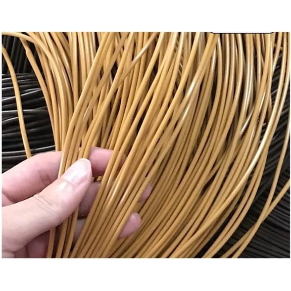 AKVLPGQK 2.5Mm Round Plastic Synthetic Rattan Weaving Suitable for DIY Bag Basket Chair Sofa Furniture Replacement (500G)