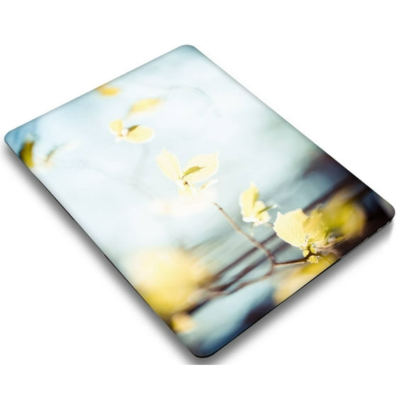 KSK KAISHEK for MacBook Air 13.6 inchs m2 Case 2022.0 Release Model A2681 m2, Plastic Protective Case Hard Cover + Black Keyboard Cover, Flower 0849