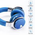 thumbnail image 2 of Auriculares Silensys E7 con cancelación activa de ruido Bluetooth, color azul, 2 of 8