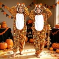 thumbnail image 2 of YunPes Kids Animal Onesie Long Sleeve Plush Hooded Jumpsuit Warm Loungewear Halloween Holiday Dress-Up Clothes for Boys Girls, 2 of 4