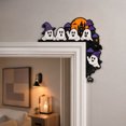 thumbnail image 4 of Velmasee Halloween Ghost Door Corner Decoration, Wooden Spooky Cute Design Damage-Free Mount, Festive Ornament for Home Halloween Party Doorway Wall Decor, 4 of 7