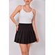 thumbnail image 2 of Mini falda tableada negro G, 2 of 4