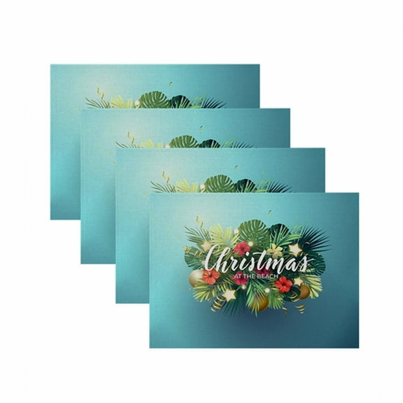 AUQ Placemat,Effective Heat Insulation Table Mat,Natural and Non-Toxic Dinner Mats,Blue 7,32*42cm