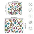 thumbnail image 4 of Yayeee Dish Drying Mat for Kitchen Counter 18"x24" Microfiber Absorbent Pad, White Stars, 4 of 7