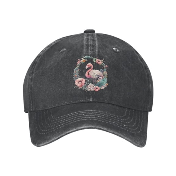 Flamingo Floral Baseball Caps for Men Women Adjustable Casual Trucker Hats for Fishing Outdoor Activities Fashion Hats