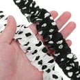 thumbnail image 3 of SHISUYAN 4 Rolls Ruffle Ribbons Fabric Ribbon Ruffle Trim Double Pleated Ribbon Ruffled Fabric Trim Ruffle Fabric Strip For Sewing Clothes Crafts, 3 of 9