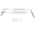 thumbnail image 1 of Double Row Hanging Bar Shelf,Stainless Steel Double Row Hanging Stemware Holder Hanging Stemware Rack Luxury Finish, 1 of 8