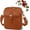 (Brown), variant on Flushormal Crossbody Leather Bag for Women, 2026 Vintage Large Capacity Anti Theft Messenger Bag Built in Purse(Black)