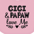 thumbnail image 4 of Inktastic Gigi and Papaw Love Me Boys or Girls Baby Bib, 4 of 4