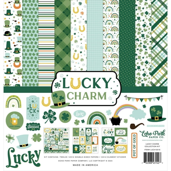 Echo Park Collection Kit 12"X12"-Lucky Charm