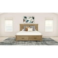 thumbnail image 6 of Bowery Hill Transitional New Zealand Pine Wood King Storage Bed in Natural, 6 of 15