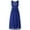 Royal Blue, variant on CHICTRY Kids Girls Chiffon Flower Girl Dress Pleated High Waist Birthday Party Dress