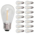 thumbnail image 2 of 15 Pack 3V LED S14 Replacement Light Bulbs Shatterproof Outdoor Solar String Light Bulbs Warm White, 2 of 8