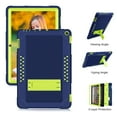 thumbnail image 3 of Mignova pour Fire HD 10 Case, Heavy-Duty Drop-Proof Shock-Resistant Rugged Protective Case (avec Support) pour All-New Amazon Fire HD 10 & Fire HD 10 Plus (11e Génération, Version 2021) (Marine/vert+1 Pack), 3 of 6