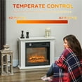 Compact Electric Fireplace Heater with Adjustable Heat Settings
