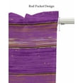thumbnail image 5 of Purple Wood Grain Kitchen Valances for Windows Farmhouse Linen Window Valance Curtain for Living Room Window Treatment Farmhouse Plank Retro Country Valance Rod Pocket Topper Drape, 42 x 18 Inch, 5 of 6