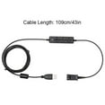 thumbnail image 4 of Inteprter Auricular del centro de atención telefónica del cable del adaptador de QD con buen profesional de la artesanía Juegos de teclado y mouse para computadora, 4 of 6