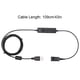 thumbnail image 4 of Cable adaptador QD, auriculares de centro de llamadas con buena artesanía, interfaz práctica de accesorios para auriculares, equipo de sonido de repuesto Inevent EL022938-00B, 4 of 7