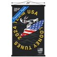 thumbnail image 3 of Looney Tunes x Team USA - Surfing Wall Poster with Magnetic Frame, 22.375" x 34", 3 of 5