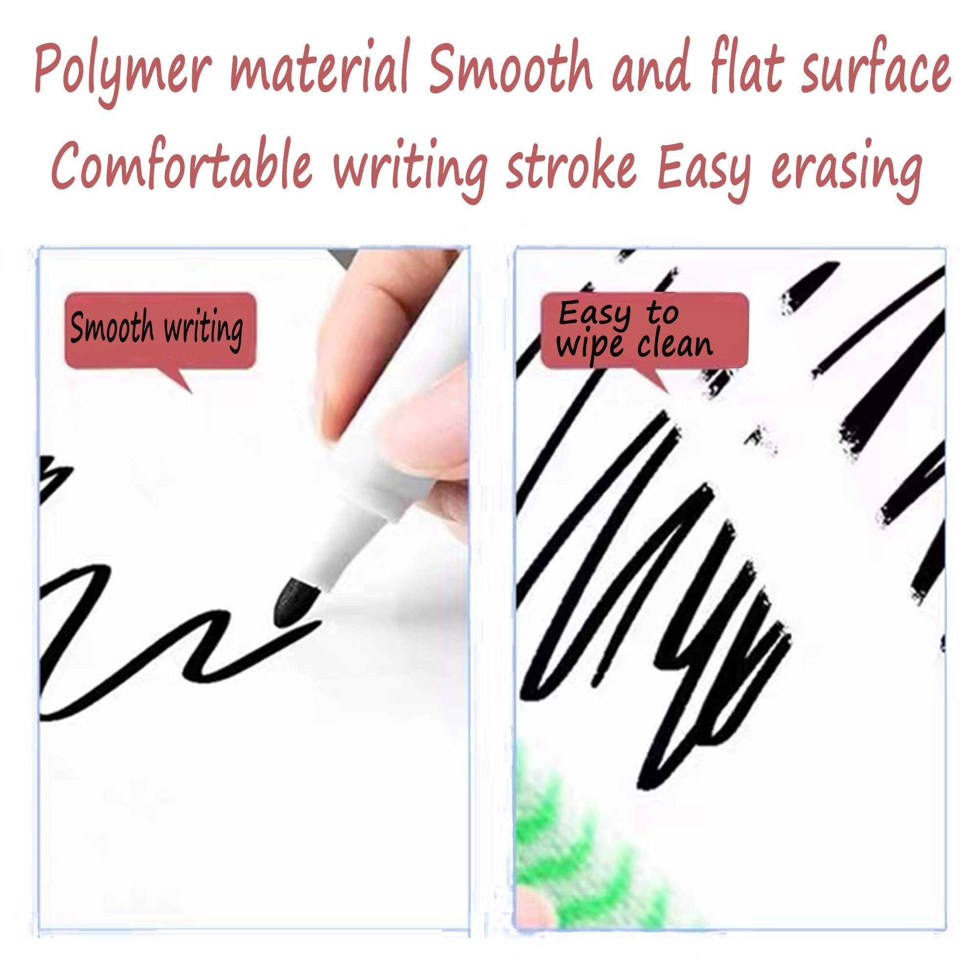 Amyzor Self-Adhesive Whiteboard Wall Decal Sticker, 17.7 x 78.7 Extra Large Strong & Durable Dry Erase Wall Paper Message Board Peel