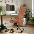 thumbnail image 3 of POLERO Elastic One Piece Office Rolling Chair Cover for Living Room, Elastic Cloth Breathable High Back Chair Slipcover with Anti Dust, 3 of 7