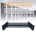 thumbnail image 4 of 19 inch Rack Mount Din Rail Kit 35mm Din-Rail Terminal Blocks Depth Adjustable 19'' DIN Rail Bracket Shelf Rackmount Panel for DIN-Rail Mount Device Like Industrial Media Converter Air Switch, 4 of 4