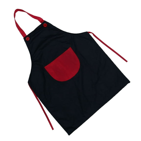 1pc Waterproof Children's Art Painting Aprons Overalls Dinner Clothes for Kids Children (L 8-12 Years Old Black)