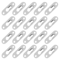 MLINS  20 Pcs Door Mirror Hanger Hanging Frame Storage Rack Silver