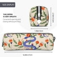 thumbnail image 3 of Fotbe Snake Pattern Leather Pencil Case, Pencil Pouch with Durable Zipper, Compact and Stylish Organizer for Stationery, Art Supplies, Travel Essentials, 3 of 7