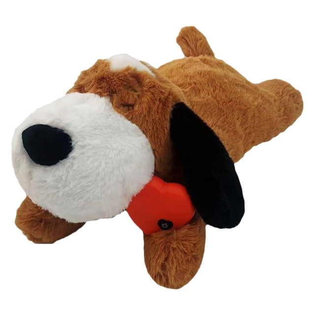 Bonito juguete de latido del corazón para perros, juguete de peluche resistente a las mordeduras para entrenamiento conductual