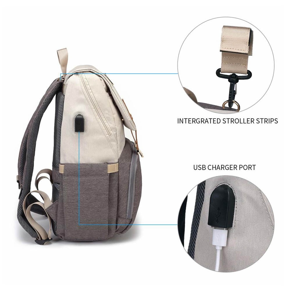 kaylee usb diaper bag