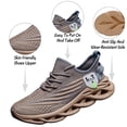 thumbnail image 2 of Zapatillas para correr XKOWUO para hombre, color marrón, talla 12, 2 of 5