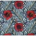thumbnail image 5 of oneOone Tissu Popeline de Coton Sergé Rouge Fournitures de Courtepointe Tropicale Tissu de Couture au Mètre 56 Pouces de Large, 5 of 5