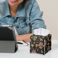 thumbnail image 6 of POLERO Decorative Tissue Box Cover Square with Mexican Turkey Guitar Pattern Tissue Box Holder Waterproof PU Leather Modern Facial Organizer for Bathroom/Car/Office Home Decor, 6 of 7