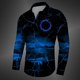 thumbnail image 1 of Camisa casual de telaraña para hombre de moda de primavera y otoño, nueva camisa de manga larga con relámpagos, cuello suave y cómodo para hombre, 1 of 6