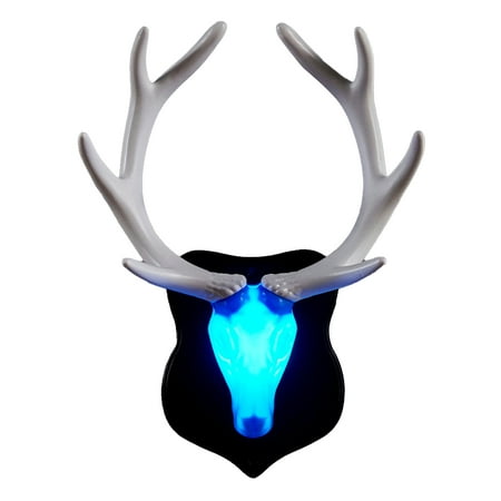 

YMH Wall Light Visual Effect Multi-use ABS Deer Head Antler Wall Mount Hanging Lamp for Living Room
