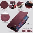 thumbnail image 4 of CaseMe Calf Leather Lining Microfibre Wallet Case for Samsung Galaxy S26 Ultra 5G 6.9" with RFID Blocking,Magnetic Closure,Card Slots,Cash Slot,Kickstand,Shockproof Flip Folio Protective Phone Case, 4 of 10