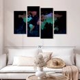 thumbnail image 2 of Elephant Stock Depths Of The World Map Wall Art - Horizontal Multi Panel Canvas - Living Room Wall Decor - Map Multi Panel - Black And Blue Decor - 52" x 32", 2 of 4