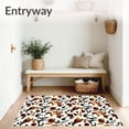 thumbnail image 3 of ODIKA 5'x7' Machine Washable Non-Slip Area Rug, Inspired Authentic Spotted Decorative Floor High Traffic Rug with Pad, Ivory, 664899, 3 of 8