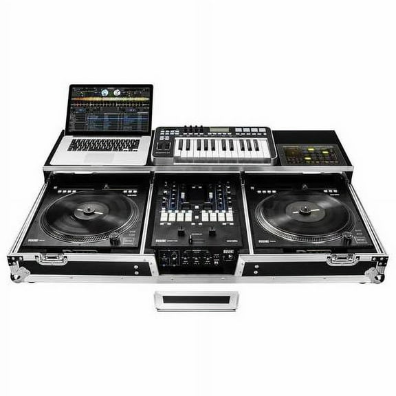 NEW REMIXER GLIDE STYLE SERIES RANE SEVENTY-TWO AND TWELVE SYSTEM DJ COFFIN WITH WHEELS