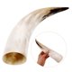 thumbnail image 4 of Florero decorativo con forma de cuerno, estilo retro, con cuerno insertado. Ideal para manualidades y decoración de mesas., 4 of 7