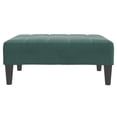 thumbnail image 2 of vidaXL Repose-Pieds Vert Foncé 77x55x31 cm Velours, 2 of 5